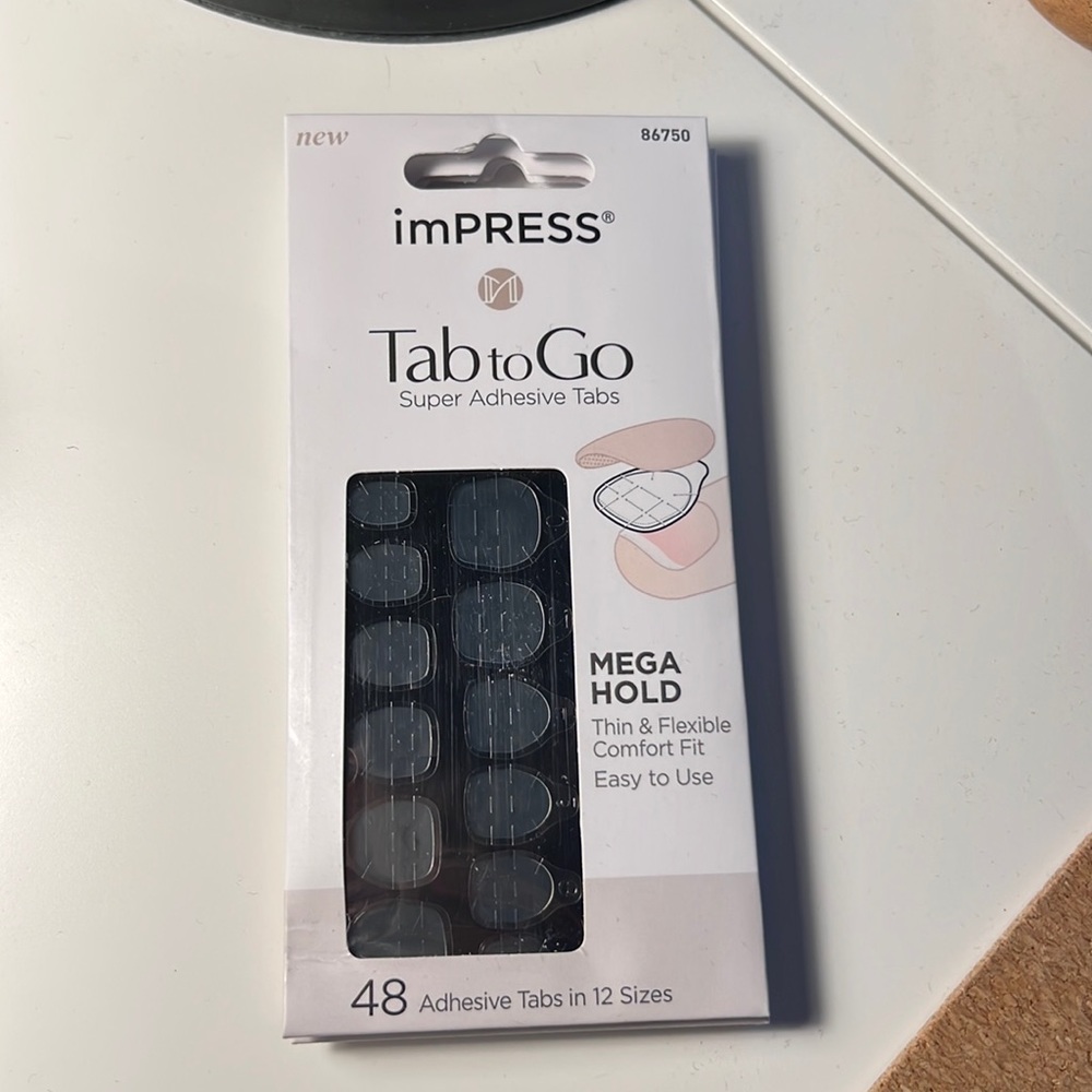 ♻️4/20$♻️ NWT imPress Tab to Go Super Adhesive Tabs x 48 in 12 sizes